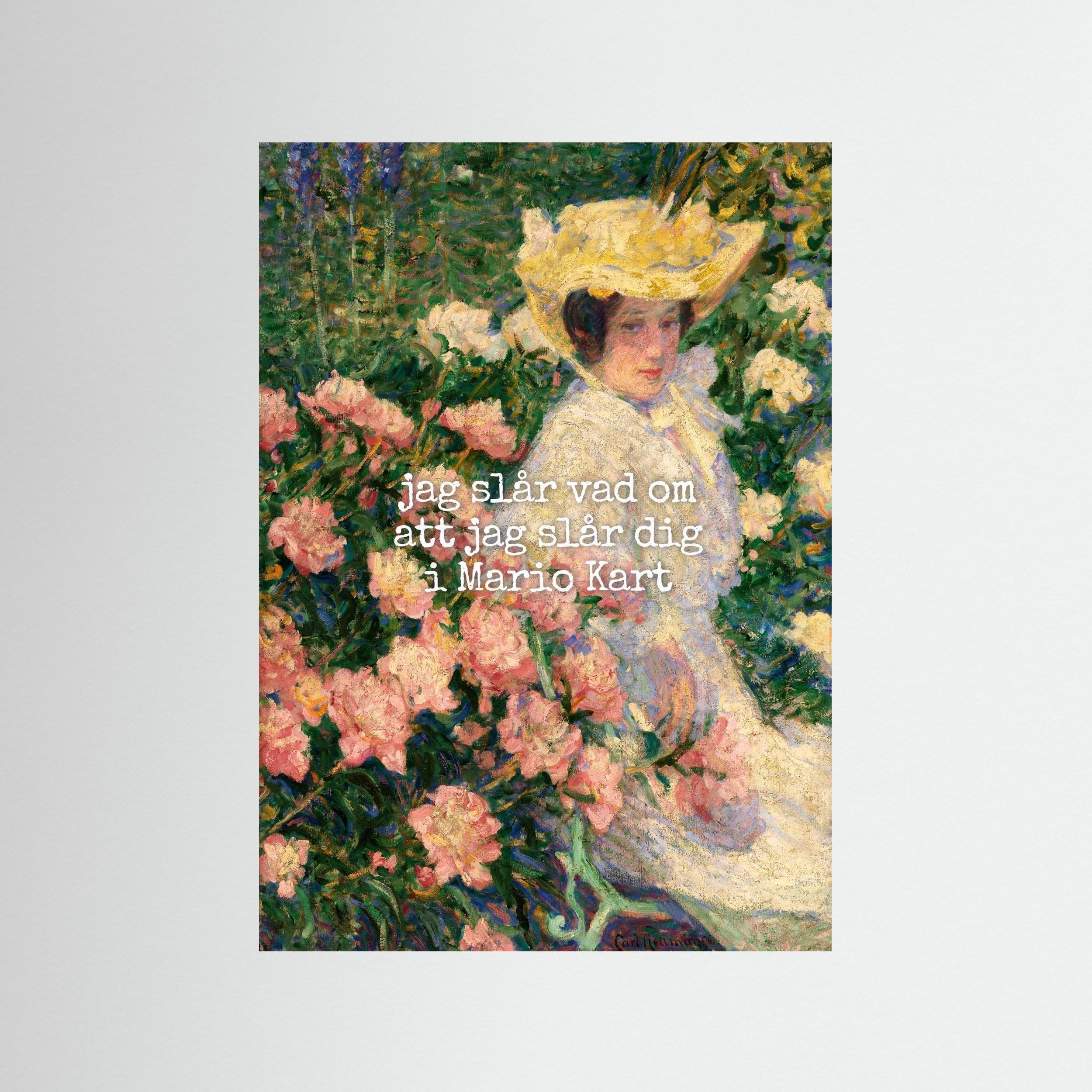 Jag slår vad om att jag slår dig i Mario Kart